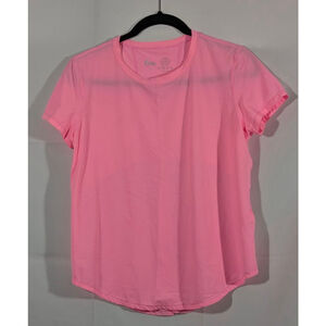 ZYIA Active Pink Short Sleeve Performance Athletic Top Size L